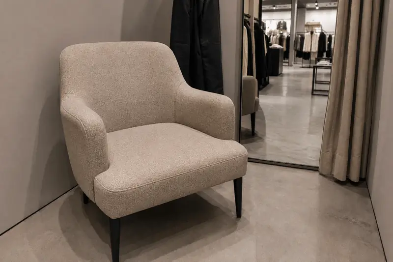 Gereinigd meubilair, retail