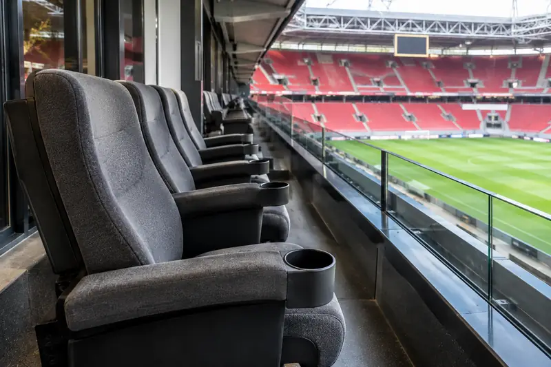 Gereinigd meubilair, stadions